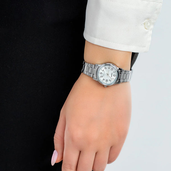 CASIO Women's Watch with Silver Stainless Steel Case and Silver Stainless Steel Band-i-Watch-4