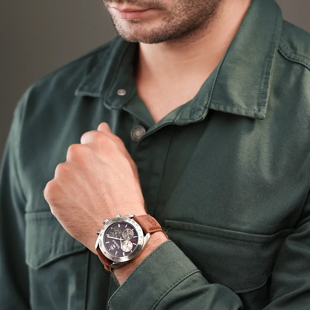 TIMBERLAND TDWGF0009801 RUGGED SOPHISTICATION - MEN'S STAINLESS STEEL & LEATHER WATCH-i-Watch-4