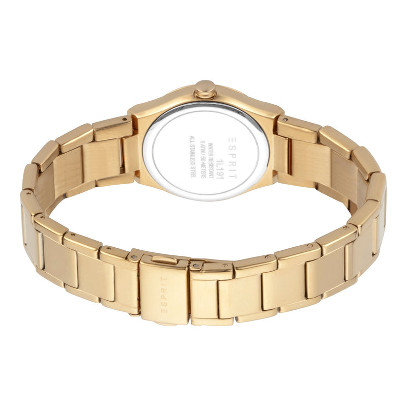Esprit Women's Watch With Gold Stainless Steel Case And Gold Stainless Steel Band by i-watch