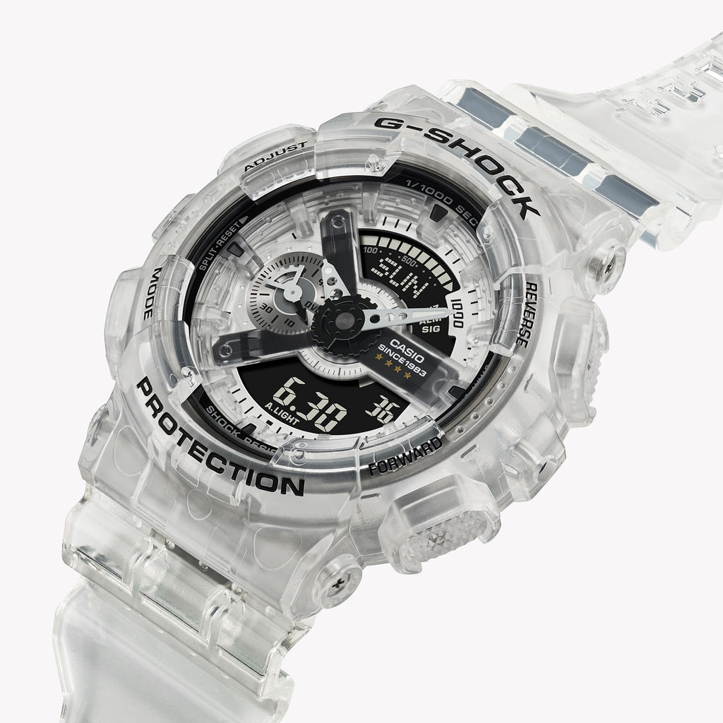 CASIO G-SHOCK GA-114RX-7A BOLD ADVENTURE - MONTRE ÉLÉGANTE EN RÉSINE BLANCHE AVEC AFFICHAGE NUMÉRIQUE-ANALOGIQUE