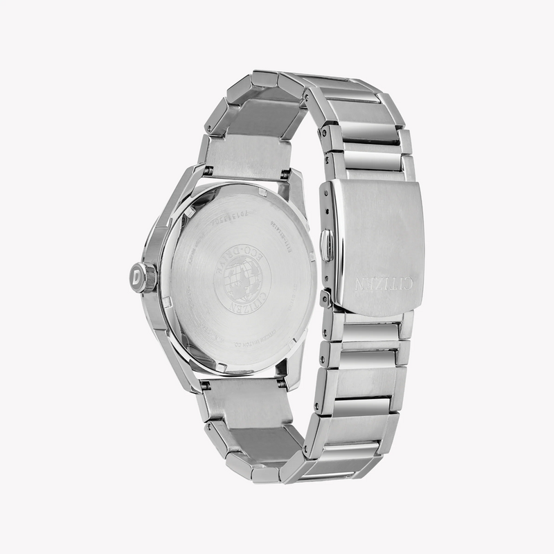 Citizen Eco-Drive Bm7411-83l - Modern Man's Stylish Timepiece With Blue Dial & Silver Bracelet by i-watch
