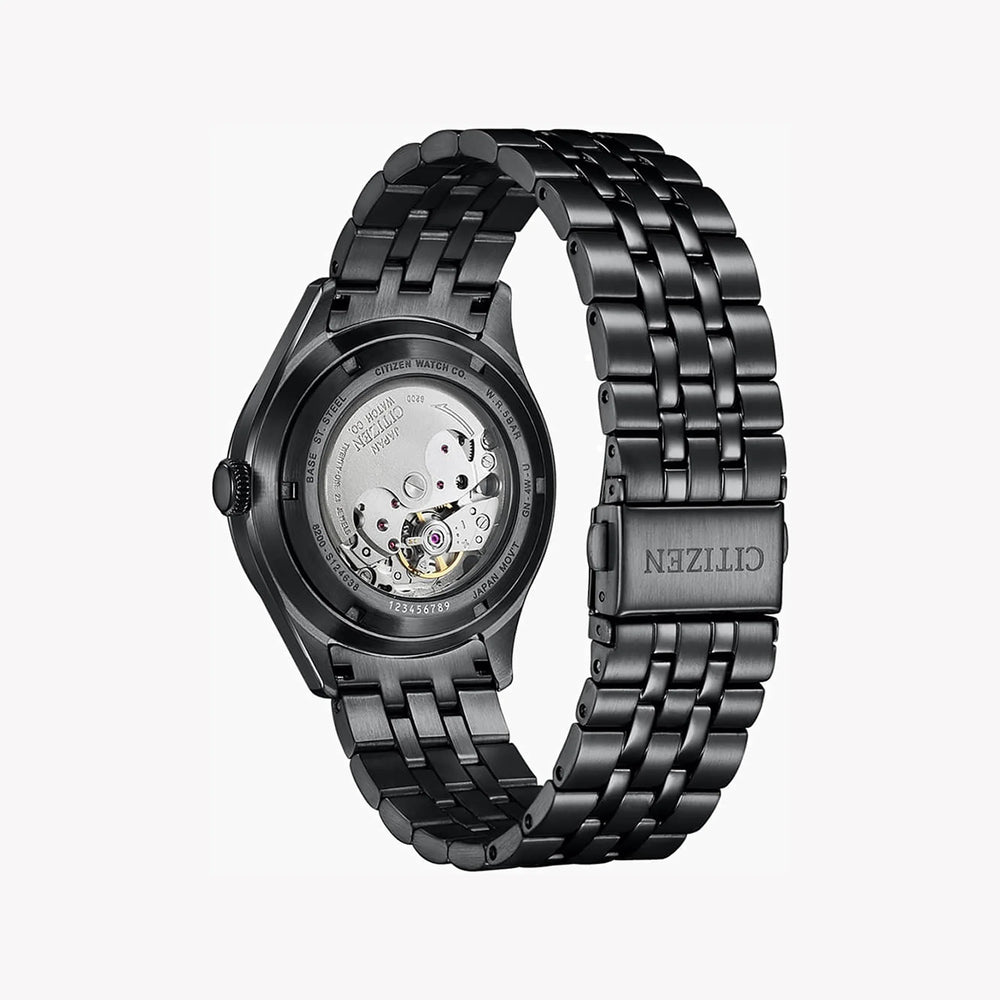 Citizen Nh8395-77e Black Steel Automatic - Powerful Elegance For Men's Style by i-watch