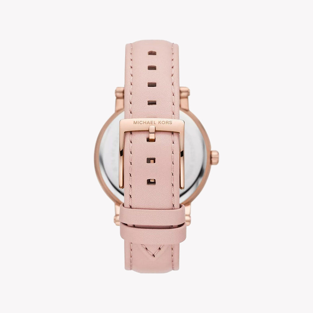 MICHAEL KORS MK2987 ROSE GOLD GLAM - ELEGANT WOMEN'S TIMEPIECE WITH PINK LEATHER BAND-i-Watch-3