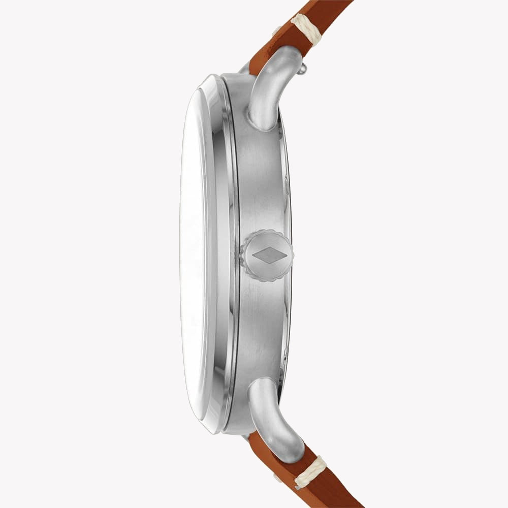 FOSSIL FS5325 TIMELESS ELEGANCE - SOPHISTICATED MEN'S WATCH WITH BLUE DIAL & BROWN LEATHER STRAP-i-Watch-2