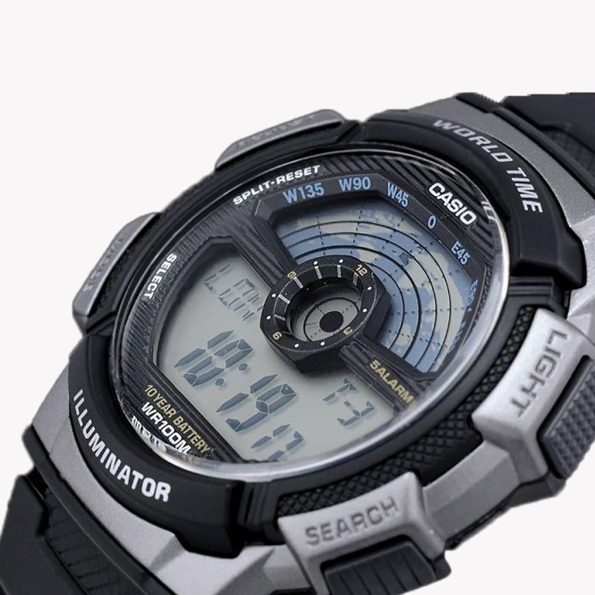 CASIO AE-1100W-1A BOLD EXPLORATION - SPORTY MEN'S ADVENTURE WATCH WITH BLACK DISPLAY-i-Watch-3