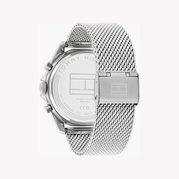Tommy Hilfiger Men's Silver Watch, Black Dial | 1693558 by i-watch