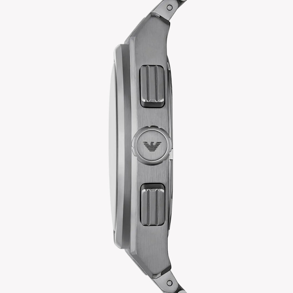 EMPORIO ARMANI AR11560 - SLEEK SILVER MODERNITY Men's Watch with Bold Black Dial and Durable Band-i-Watch-2