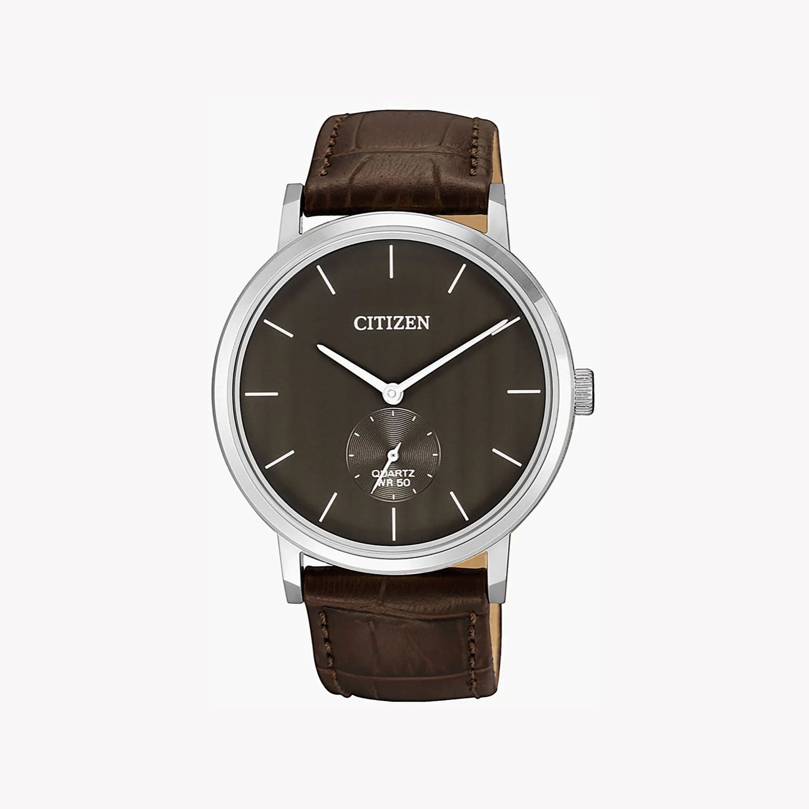 Citizen Be9170-13h: Elegant Brown Calf Leather Men's Watch With Stainless Steel Case by i-watch