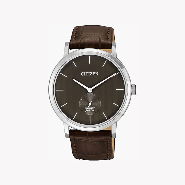 Citizen Be9170-13h: Elegant Brown Calf Leather Men's Watch With Stainless Steel Case by i-watch