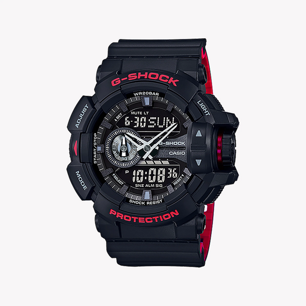 G-Shock Men's Black Resin Watch, All-Black Design | Ga-400hr-1adr by i-watch