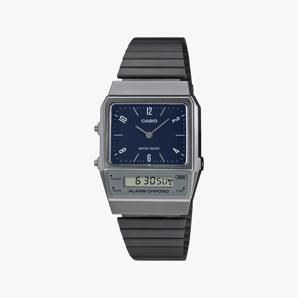 CASIO AQ-800EB-2AEF ANALOG-DIGITAL TIMEPIECE - STYLISH GREY METAL BAND FOR ACTIVE LIFESTYLES