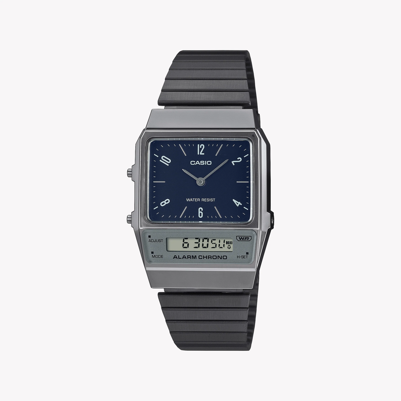 Casio Men's Grey Resin Watch, Blue Dial | Aq-800eb-2aef by i-watch