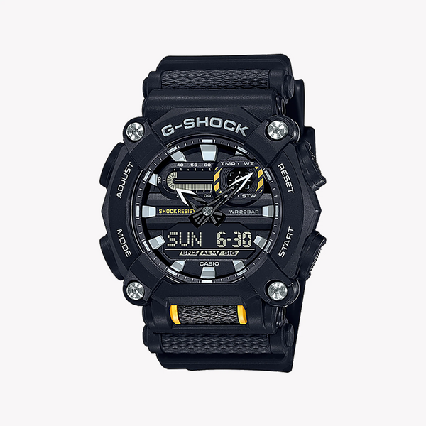 G-Shock Men's Black Resin Watch, 10-Sided Bezel | Ga-900-1adr by i-watch