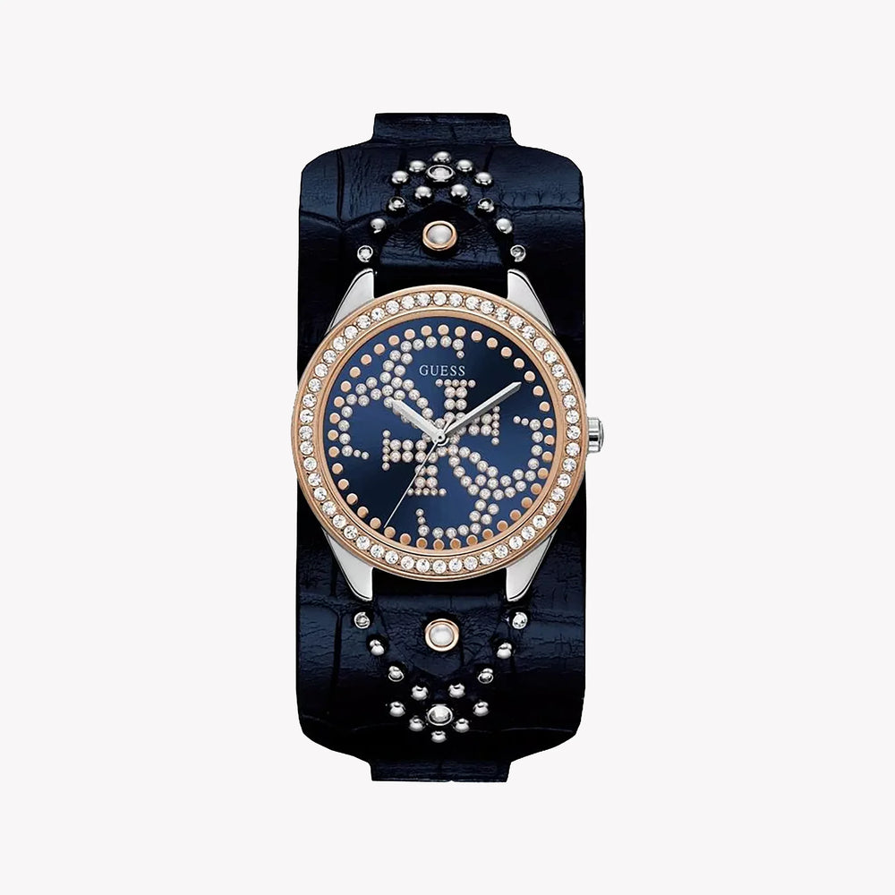 GUESS W1140L3 - BOLD ROSE GOLD & NAVY SOPHISTICATION Women's Watch with Vibrant Blue Dial