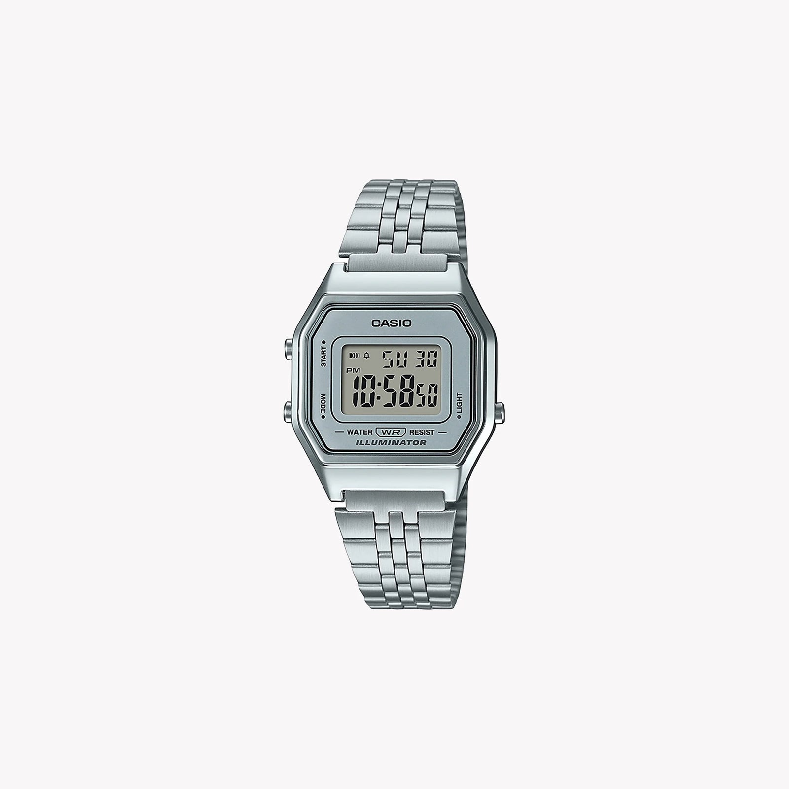 Casio Unisex Silver Resin Watch, Stainless Steel Bracelet | La-680wea-7ef by i-watch