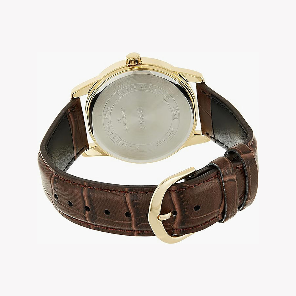MTP-V001GL-1BUDF - TIMELESS ELEGANCE - CLASSIC MEN'S WATCH WITH LEATHER STRAP-i-Watch-2