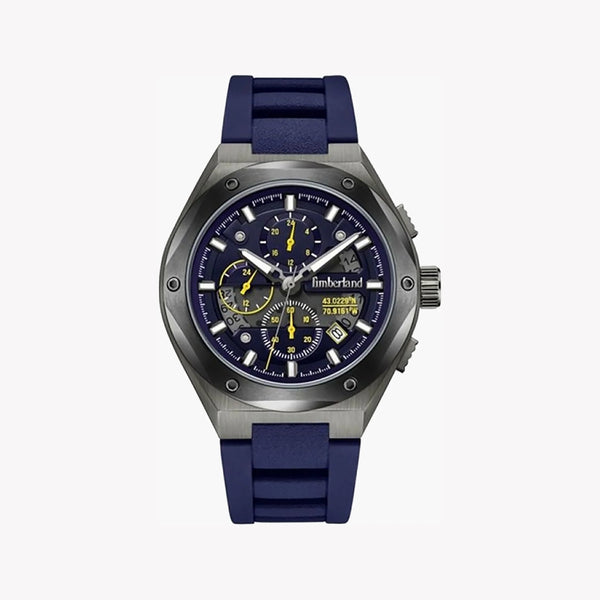 Timberland Men's Grey Stainless Steel Watch, Dark Blue Dial | Tdwgq2231201 by i-watch