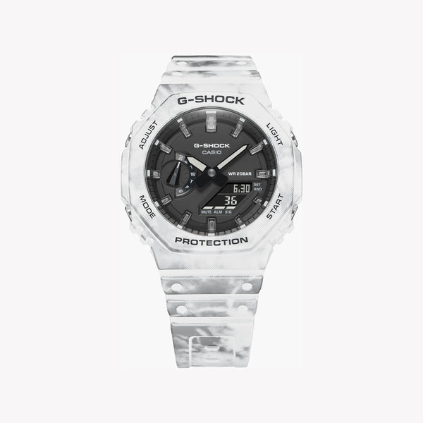 Casio G-Shock Gae-2100gc-7adr - Adventure Awaits Men's Watch With White Resin Band & Digital Dial by i-watch