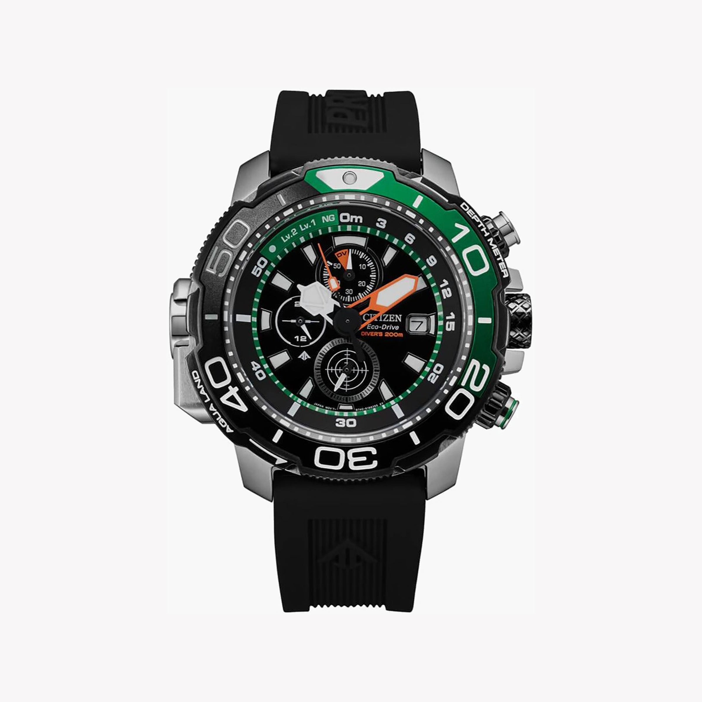 CITIZEN BJ2168-01E MEN’S ECO-DRIVE CHRONOGRAPH - BLACK DIAL, SILVER CASE, ADVENTURE-READY!