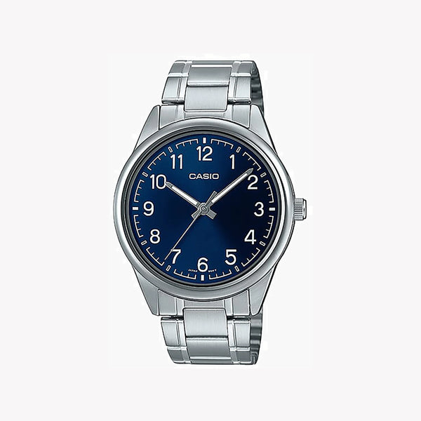 Casio Men's Stainless Steel Watch, Blue Dial | Mtp-V005d-2b4 by i-watch