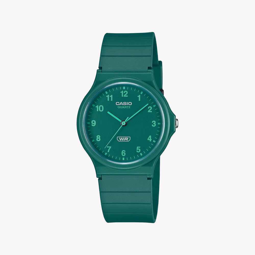 Casio Unisex Green Resin Watch, Green Dial | Mq-24b-3bef by i-watch