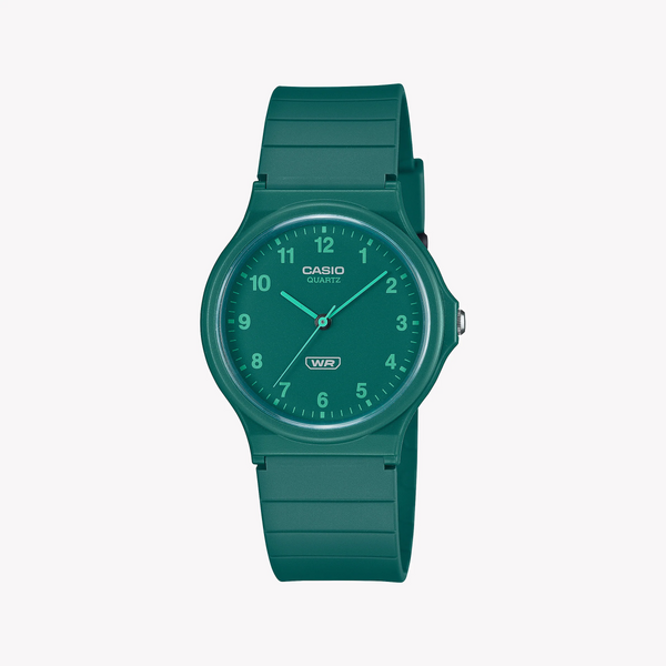 Casio Unisex Green Resin Watch, Green Dial | Mq-24b-3bef by i-watch