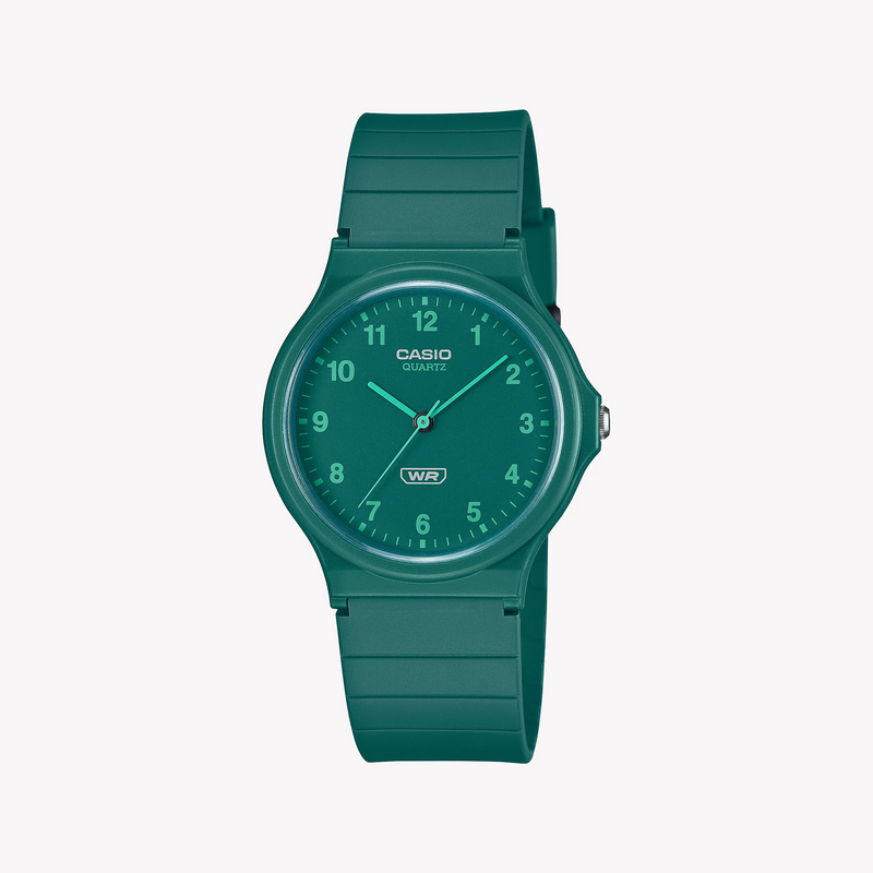 Casio Unisex Green Resin Watch, Green Dial | Mq-24b-3bef by i-watch