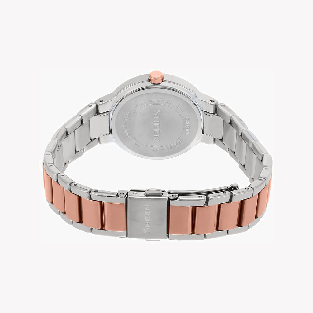 CASIO SHE-4804SG-7AUDR ELEGANT SPORTY TIMEPIECE - SWAROVSKI ACCENTS & ROSE GOLD BAND Women's Watch-i-Watch-3