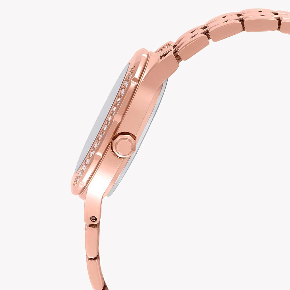 CASIO SHE-3809PG-9AUDR ELEGANT ROSE GOLD TIMEPIECE - STUNNING SWAROVSKI CRYSTALS & WATER RESISTANT-i-Watch-3