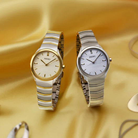 Charming Allure Women's Gold Watch, Beige Dial | Seiko Sur550p1 by i-watch