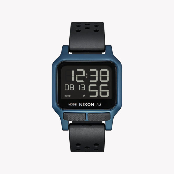Nixon Men's Blue Rubber Watch, Black Band | A1320-300 by i-watch