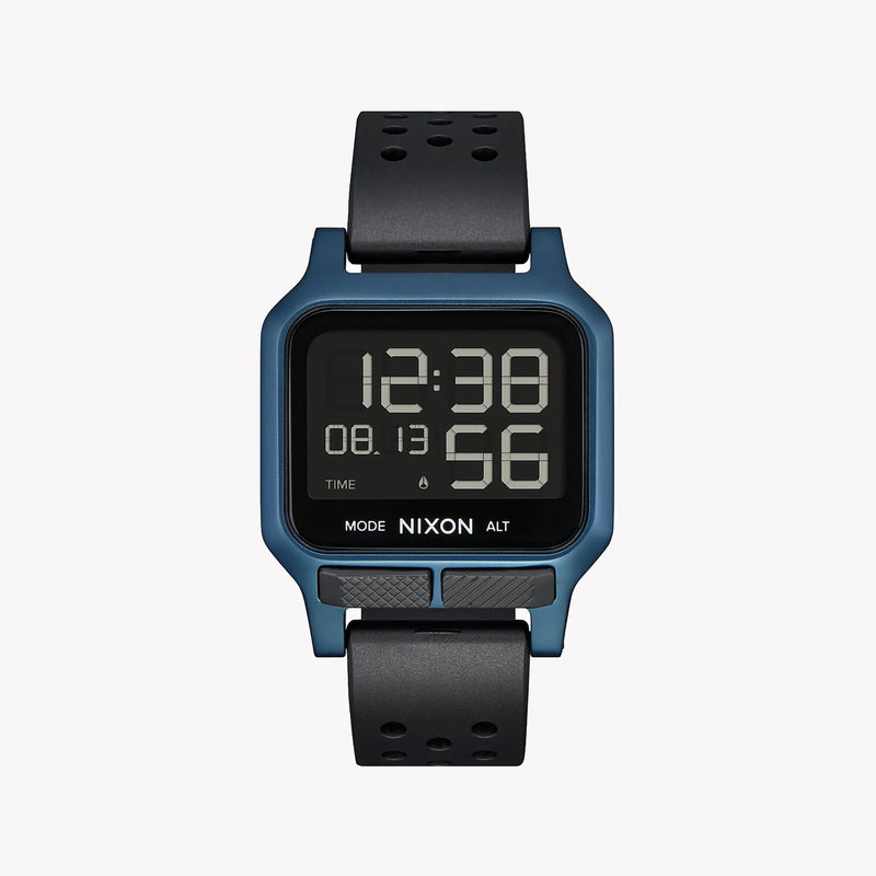 Nixon Men's Blue Rubber Watch, Black Band | A1320-300 by i-watch