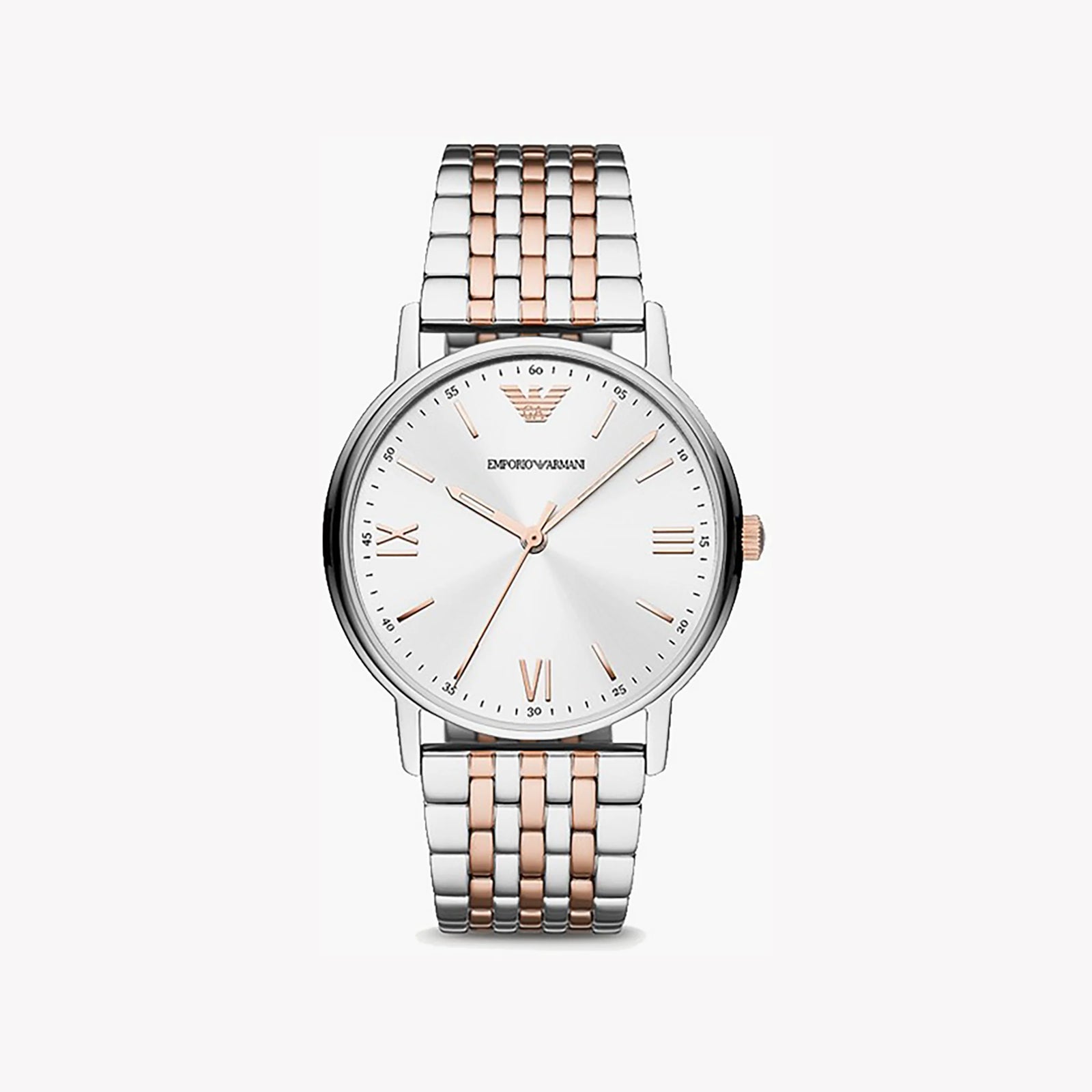 Emporio Armani Women's Silver/Gold Watch, White Dial | Ar90008u by i-watch