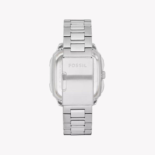 Fossil Men's Silver Stainless Steel Watch, Black Dial | Fs5933 by i-watch