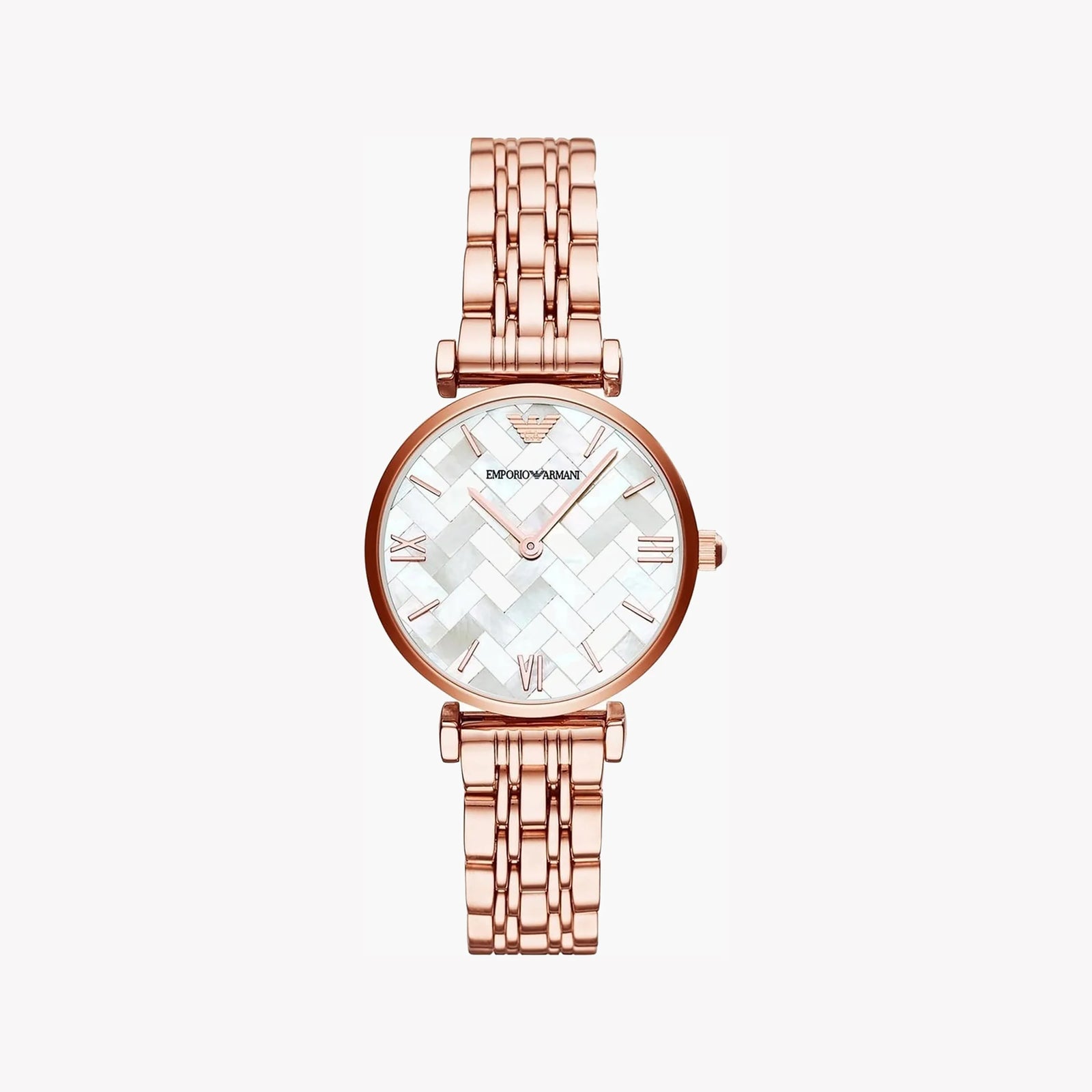 Emporio Armani Women's Rose Gold Watch, White Dial | Ar11110 by i-watch