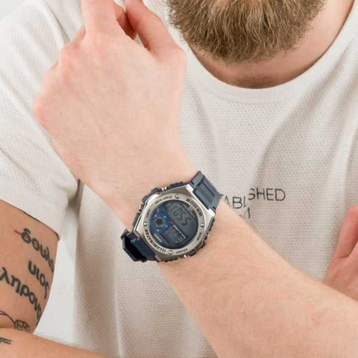 CASIO MWD-100H-2AVDF ADVENTURE TIME - MEN'S SPORTY BLUE DIGITAL WATCH-i-Watch-4