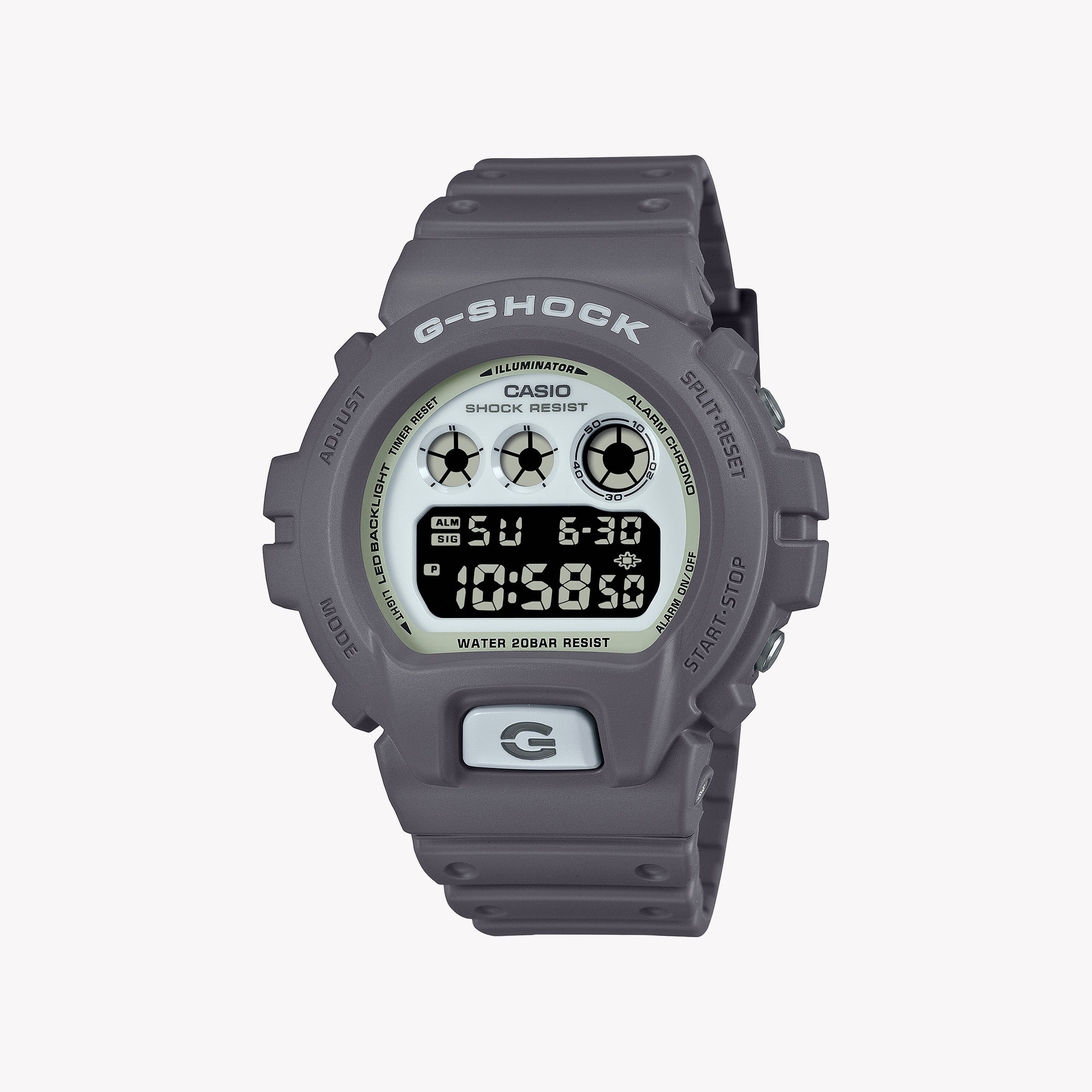 CASIO G-SHOCK DW-6900HD-8ER - ADVENTURE-READY MEN'S WATCH WITH GREY RESIN BAND & DIGITAL DISPLAY