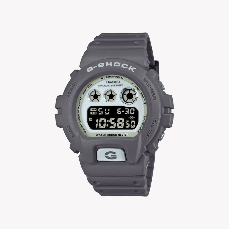 Casio Men's Grey Resin Watch, Digital Display | Dw-6900hd-8er by i-watch