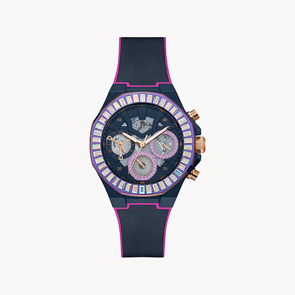 GUESS GW0463L2 - Vivid Women's Watch with Navy Silicone Band-i-Watch