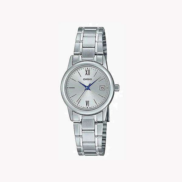 Casio Women's Silver Stainless Steel Watch, Silver Dial | Ltp-V002d-7b3udf by i-watch