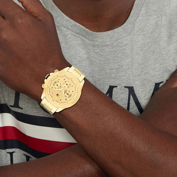 Tommy Hilfiger Men's Gold Watch, Gold Dial | Sku 1692187 by i-watch
