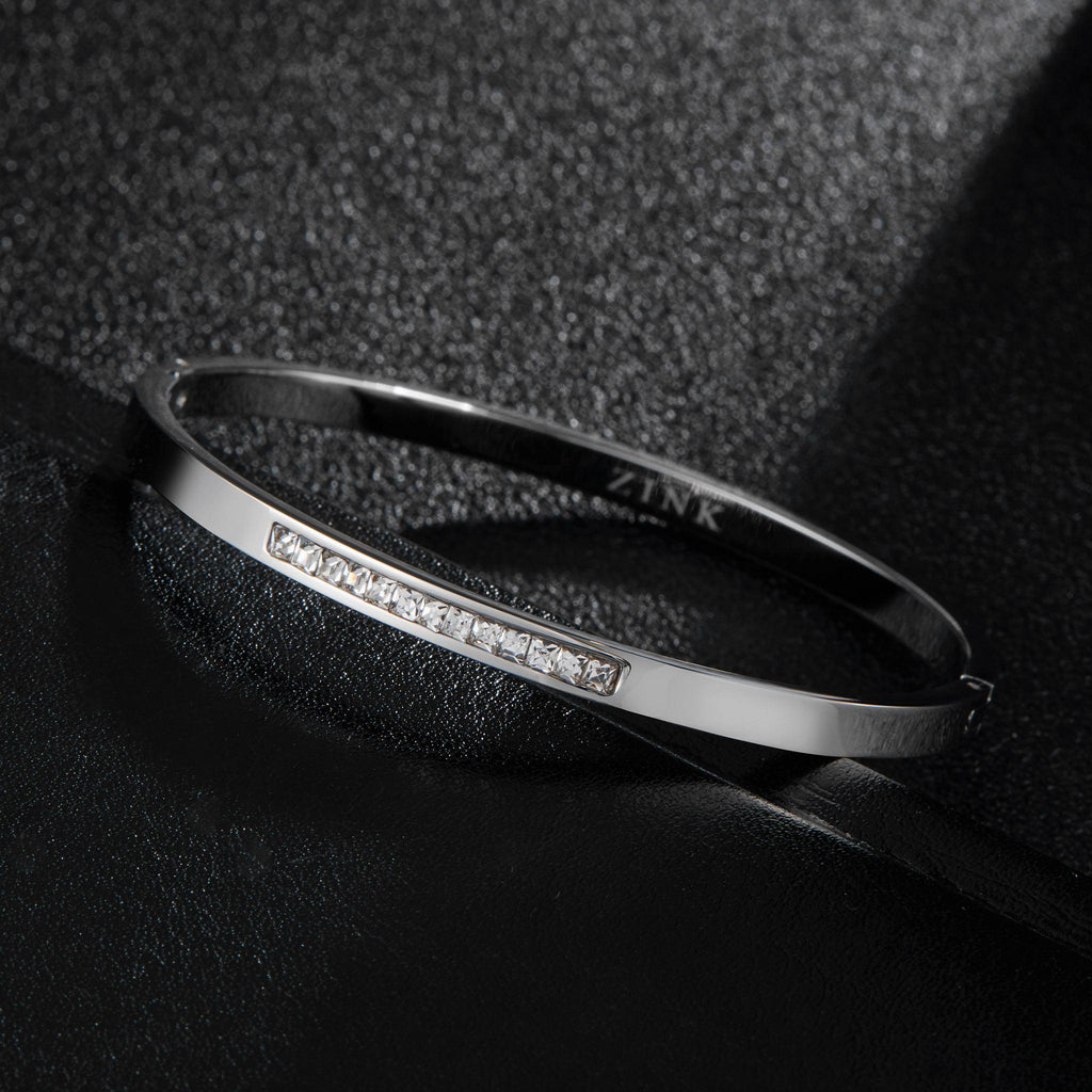 Zink Women's Silver Stainless Steel Bracelet | Zfbr002ss