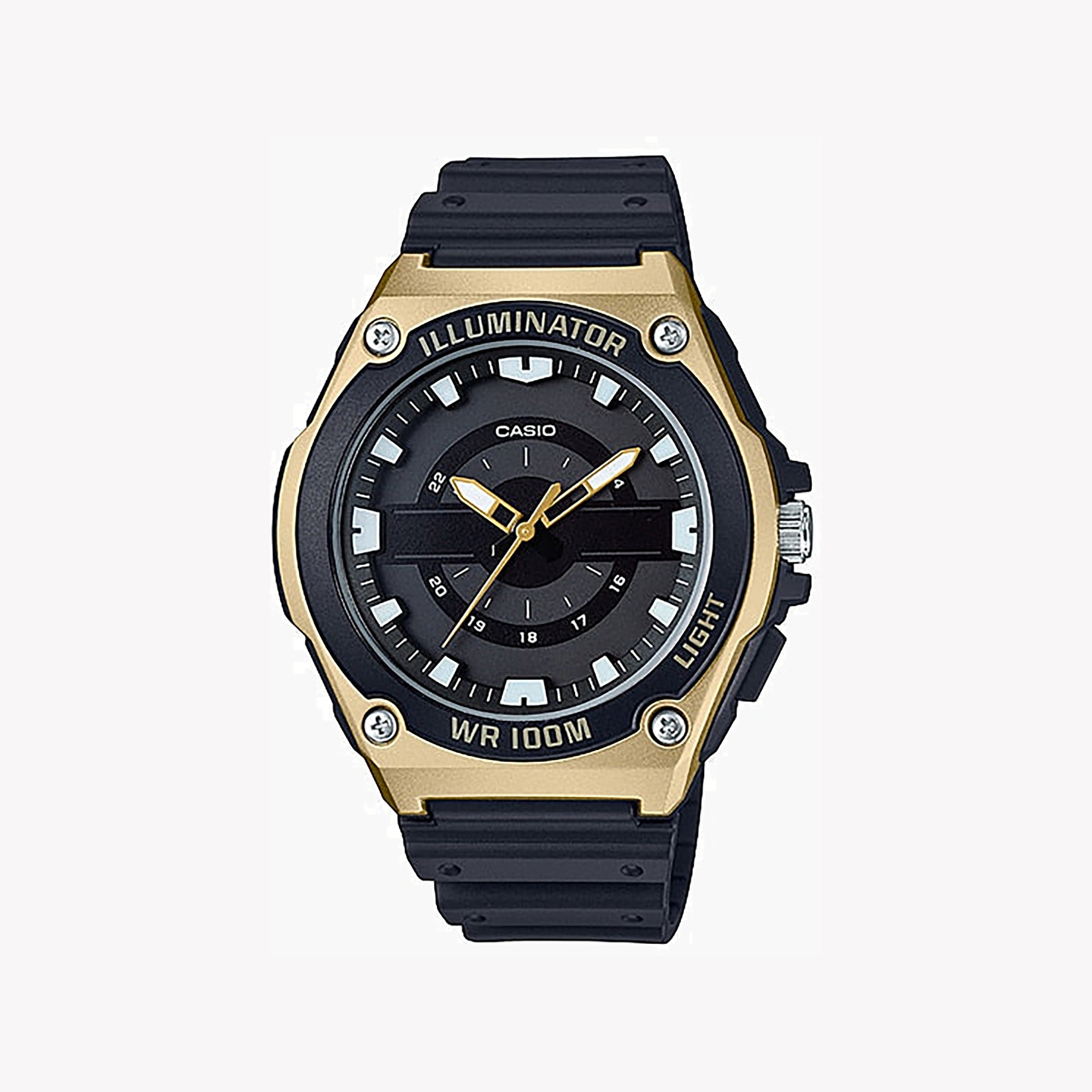 CASIO MWC-100H-9AVDF ADVENTURE-READY - SPORTY MEN'S WATCH WITH BLACK & YELLOW DESIGN