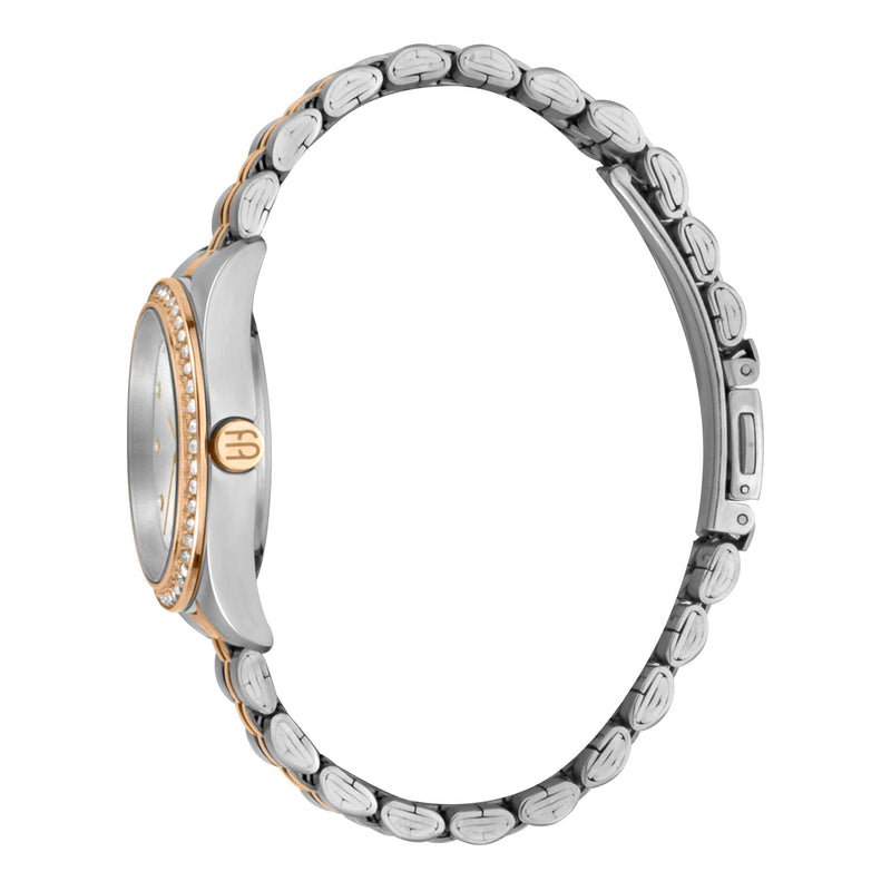 Esprit Women's Watch With Silver Stainless Steel Case And Silver & Rose Gold Stainless Steel Band by i-watch