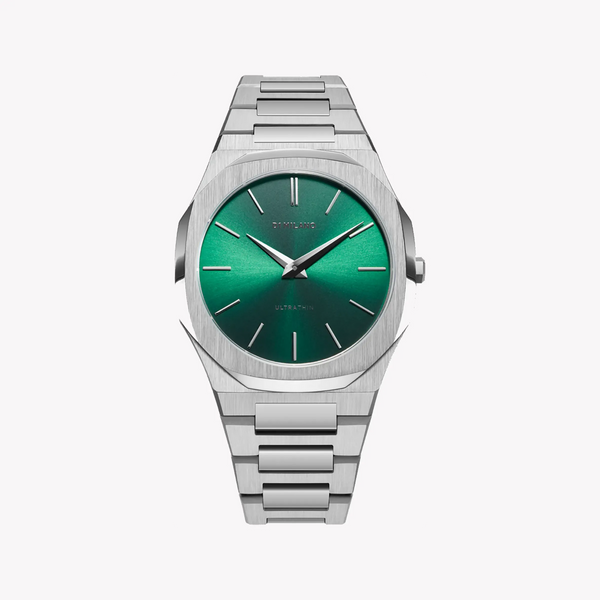 D1 MILANO Men's Silver Watch, Dark Green Dial | D1-UTBJ37 by i-watch