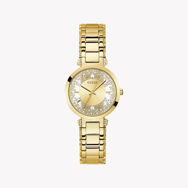 Guess Women's Gold Stainless Steel Watch, Champagne Dial | Gw0470l2 by i-watch