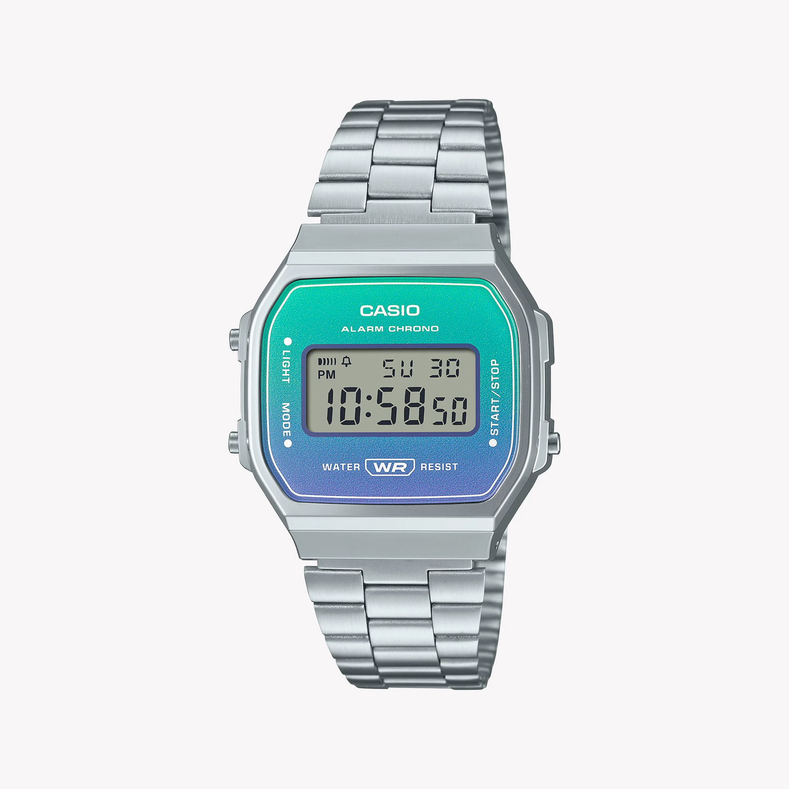 Casio Unisex Silver Stainless Steel Watch, Digital Dial | A168wer-2adf by i-watch
