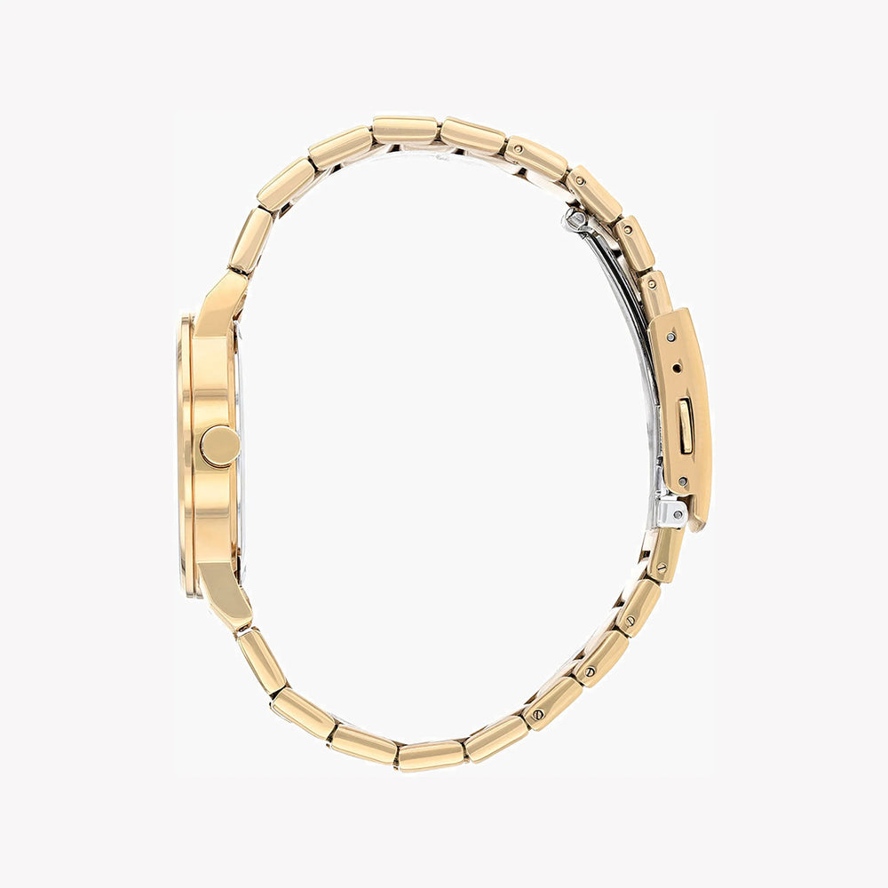 Citizen Eq9063-55x - Elegant Timepiece For The Modern Woman With Gold Stainless Steel & Brown Dial by i-watch