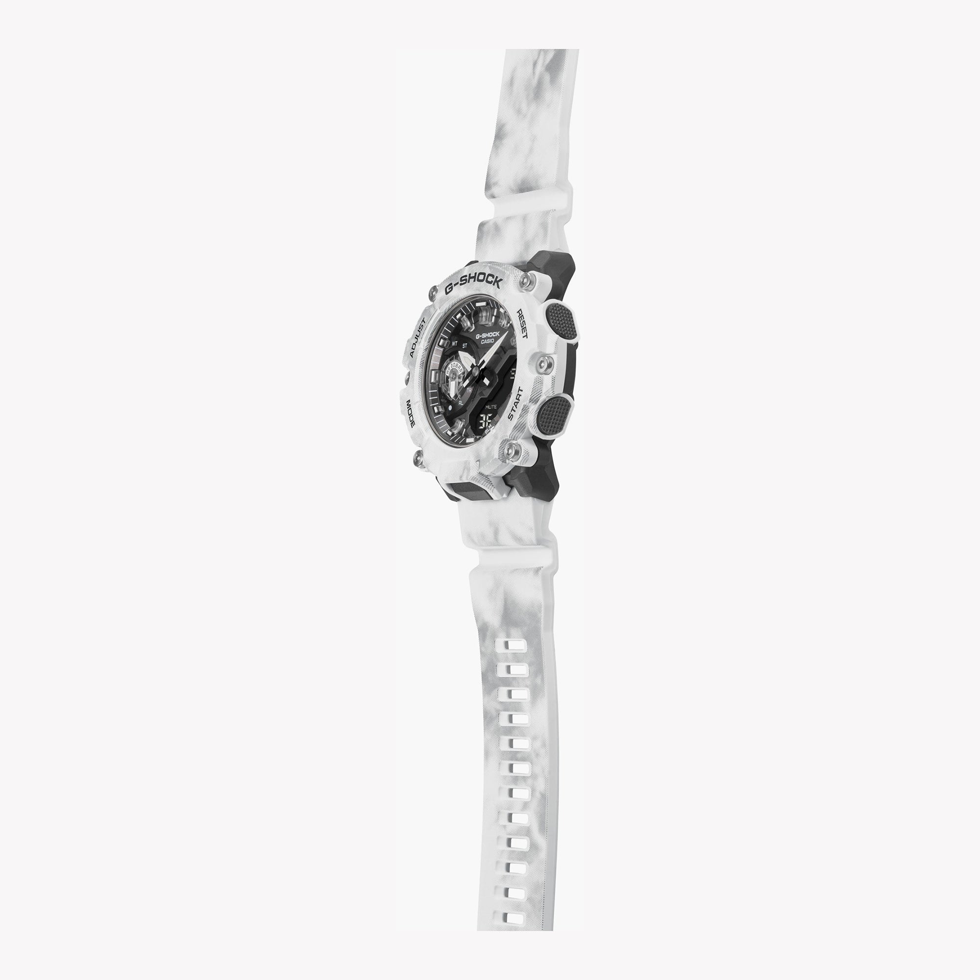 CASIO G-SHOCK GA-2200GC-7ADR - SPORTY ELEGANCE MEN'S WATCH with White Resin Band & Vibrant Digital Dial