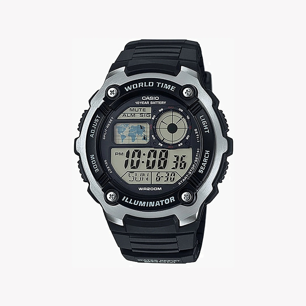 Casio Ae-2100w-1avdf Black Adventurer - Sporty Digital Watch For Men by i-watch